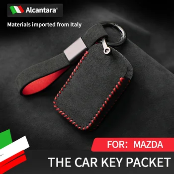 za Mazda 3 torbica za ključeve, Алькантары, antilopa Angkesella CX-5CX-4CX-8 Atez, torba za ključeve, kopča